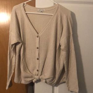 American Eagle Waffle Soft Plush Shirt